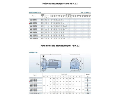 Насосный агрегат моноблочный фланцевый PURITY PSTC 32-160/22