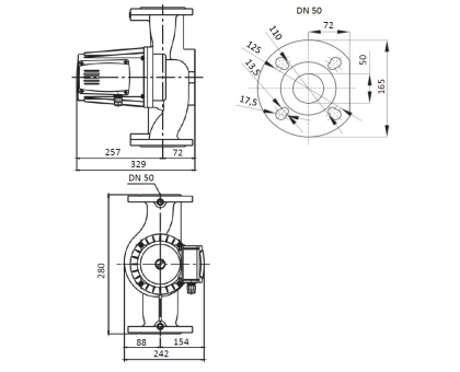 Циркуляционный насос Shinhoo Basic 50-16F